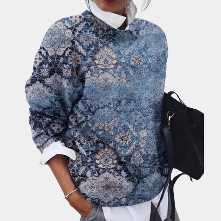 Elena | Dames wintertrui met grafische print