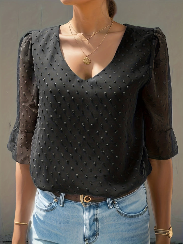 Nina - Dames Blouse - Losse Pasvorm van Chiffon