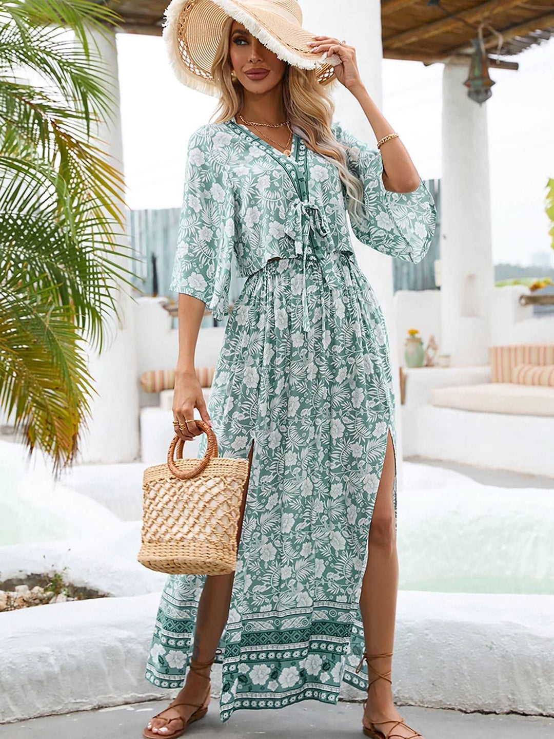Elena - Dames Boho Rok Set - Ideaal voor Strandvakanties