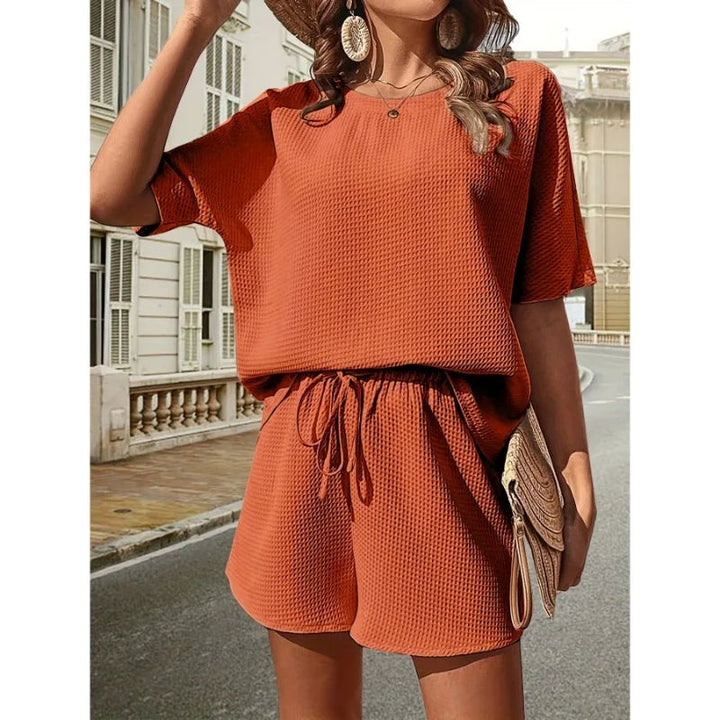 Celeste - Dames Losvallende Top en Shorts Set - Casual en Comfortabele Zomerse Combinatie