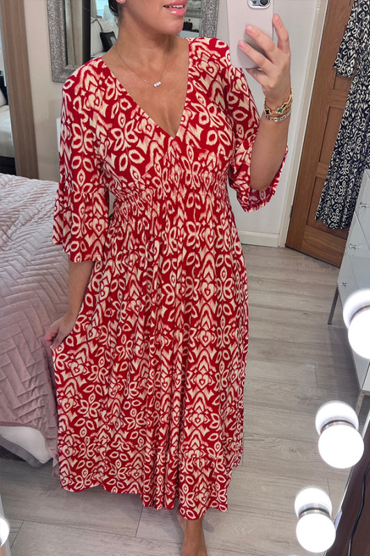 Isabeau - Dames Maxi Jurk met V-Hals