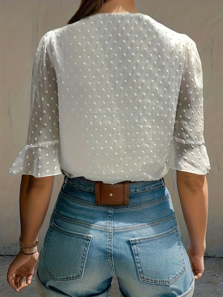 Nina - Dames Blouse - Losse Pasvorm van Chiffon