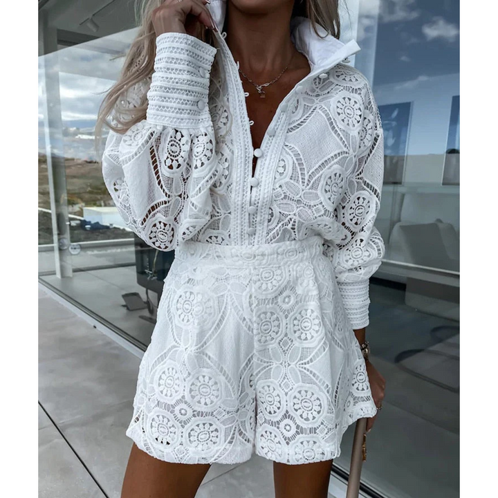 Lotte - Dames Short en Blouse Set - Comfortabele en Stijlvolle Combinatie