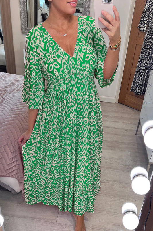 Isabeau - Dames Maxi Jurk met V-Hals