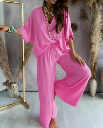 Sophie - Dames Top en Broek Set - Comfortabel en Stijlvol Ontwerp