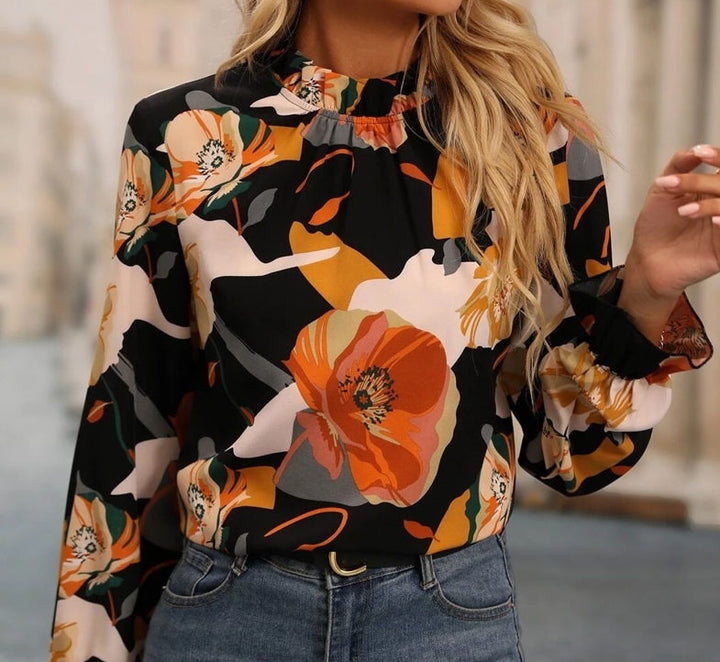 Livia - Dames Blouse - Stijlvol Design met Bloemenprint