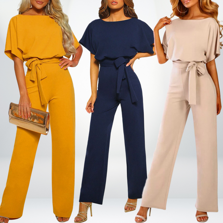 Valeria Dames Jumpsuit – Elegante en luchtige jumpsuit met korte mouwen