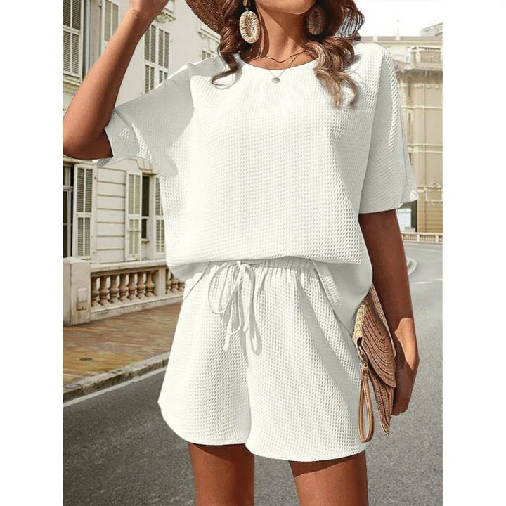 Celeste - Dames Losvallende Top en Shorts Set - Casual en Comfortabele Zomerse Combinatie