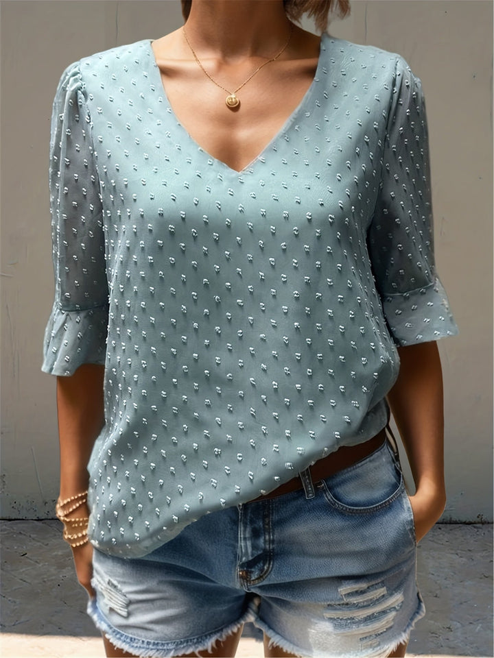 Nina - Dames Blouse - Losse Pasvorm van Chiffon