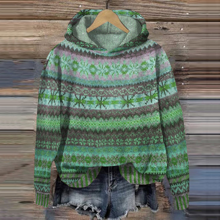 Avril | Herfst en winter trui voor dames met Noors patroonontwerp