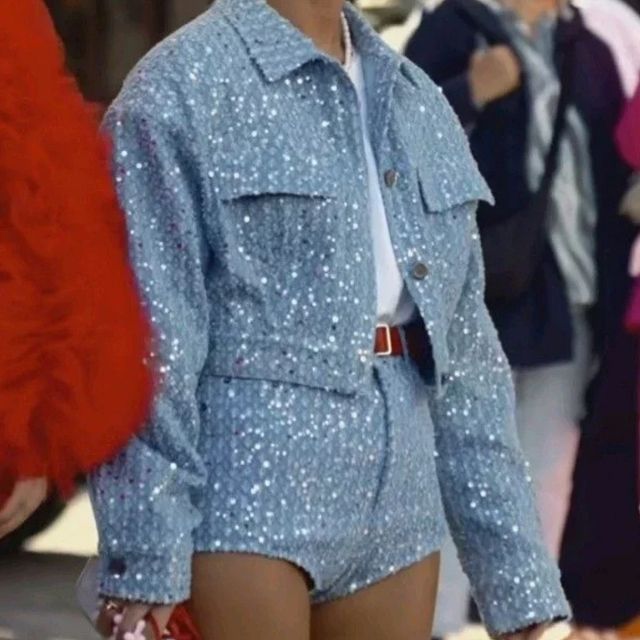 Fleur - Dames Jasje met Bijbehorende Shorts - Stijlvolle en Casual Set