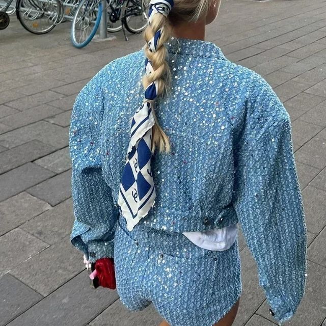 Fleur - Dames Jasje met Bijbehorende Shorts - Stijlvolle en Casual Set