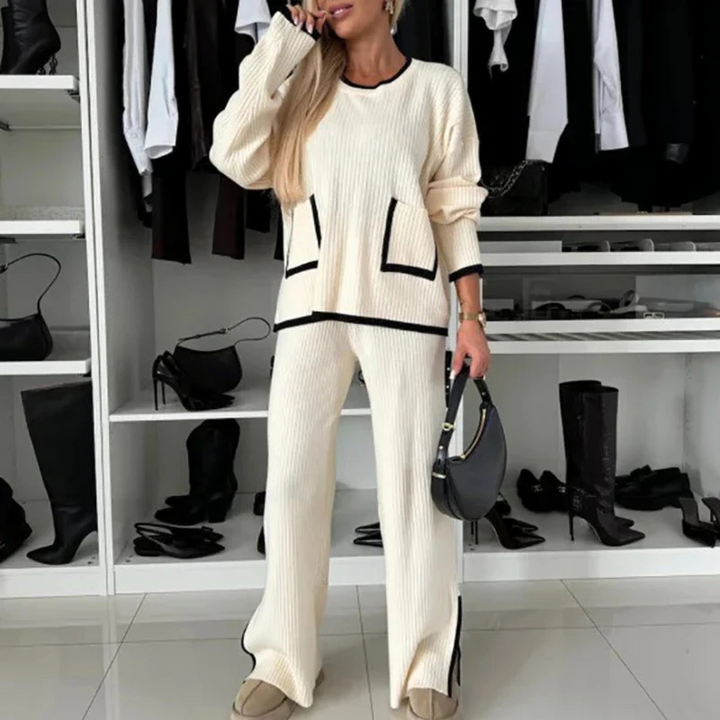 Ivy - Dames Trendy Set - Modieuze Tweedelige Combinatie