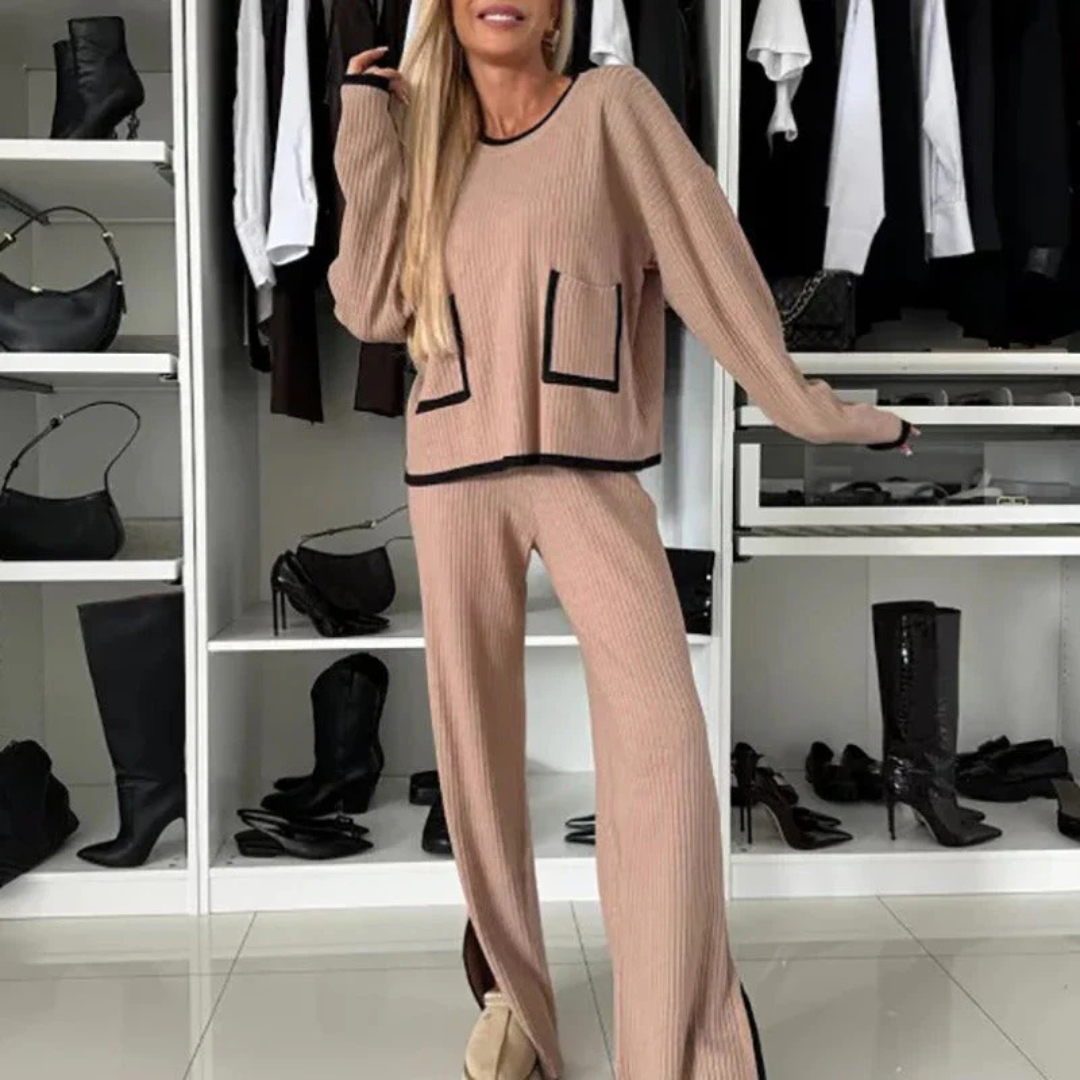 Ivy - Dames Trendy Set - Modieuze Tweedelige Combinatie