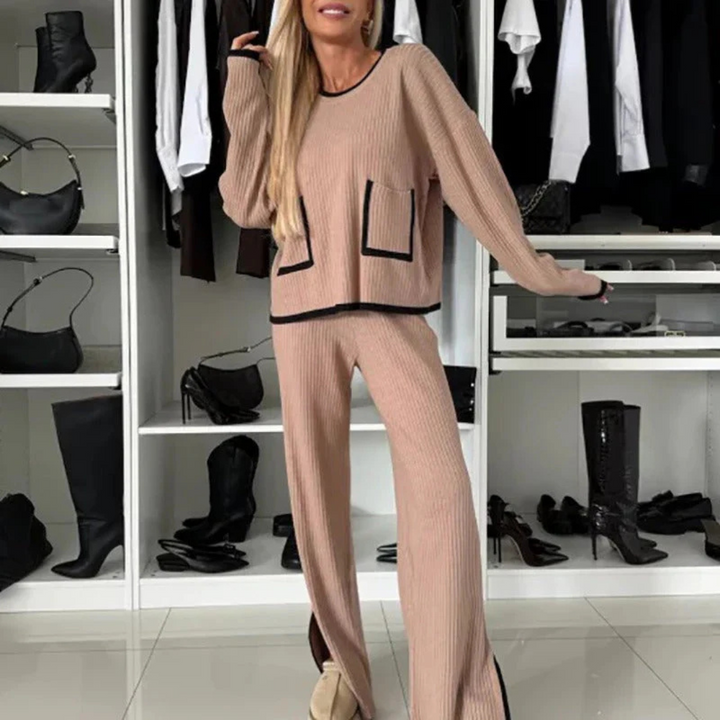Ivy - Dames Trendy Set - Modieuze Tweedelige Combinatie