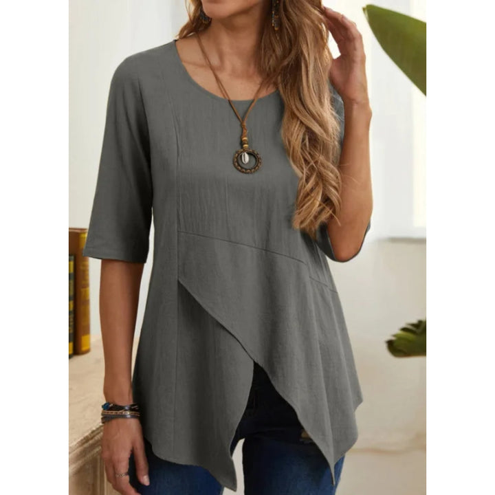 Aurora - Dames Blouse - O-hals voor een Casual en Modieuze Look