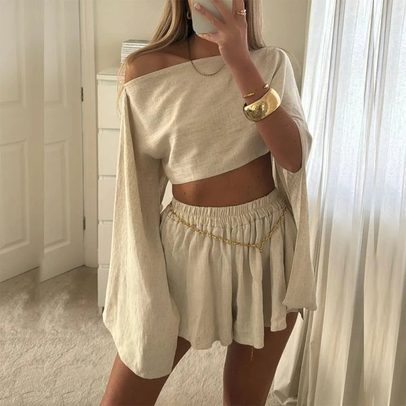 Noëlle - Dames Elegante Zomerse Kledingset - Chic en Comfortabel voor Zomerse Gelegenheden
