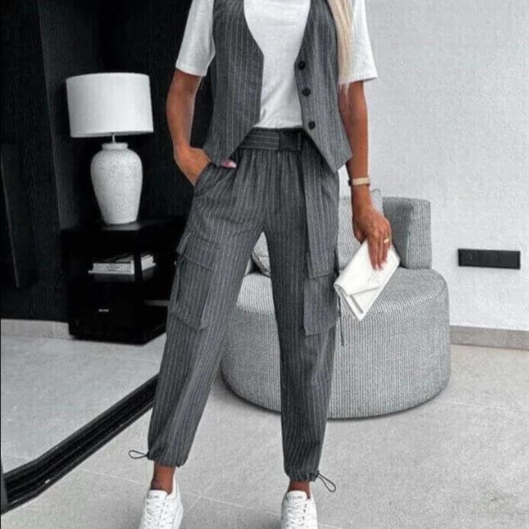 Fay - Dames Stijlvolle Set - Elegante Tweedelige Outfit