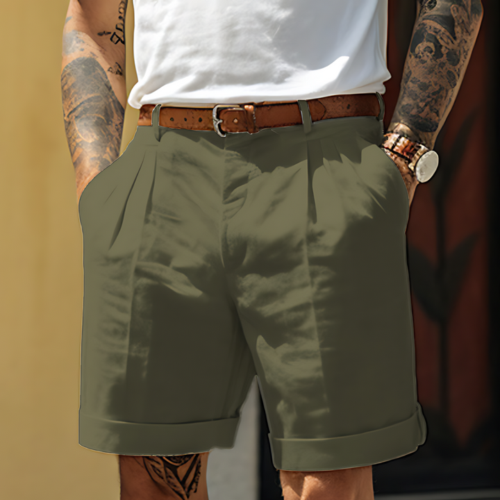 Heren korte broek linnen-katoen – Elegante en ademende shorts voor warme dagen