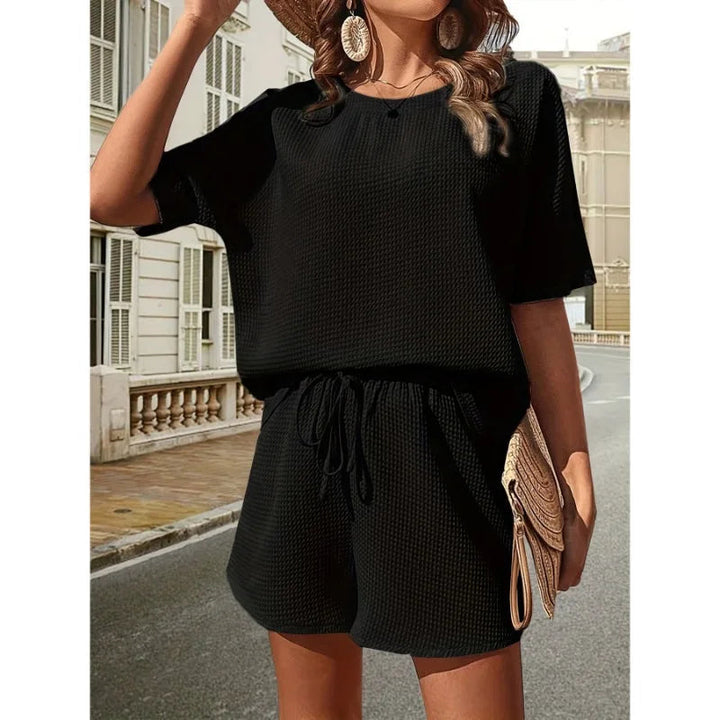 Celeste - Dames Losvallende Top en Shorts Set - Casual en Comfortabele Zomerse Combinatie
