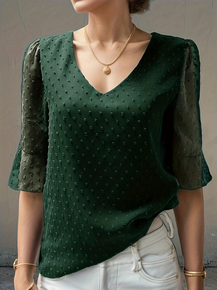 Nina - Dames Blouse - Losse Pasvorm van Chiffon