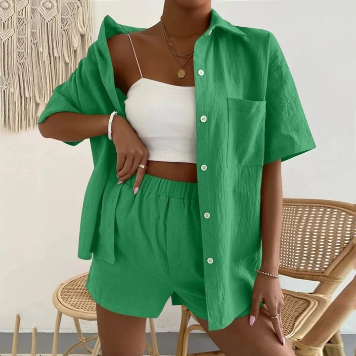 Elise - Dames Zomerset - Luchtige en Modieuze Tweedelige Outfit