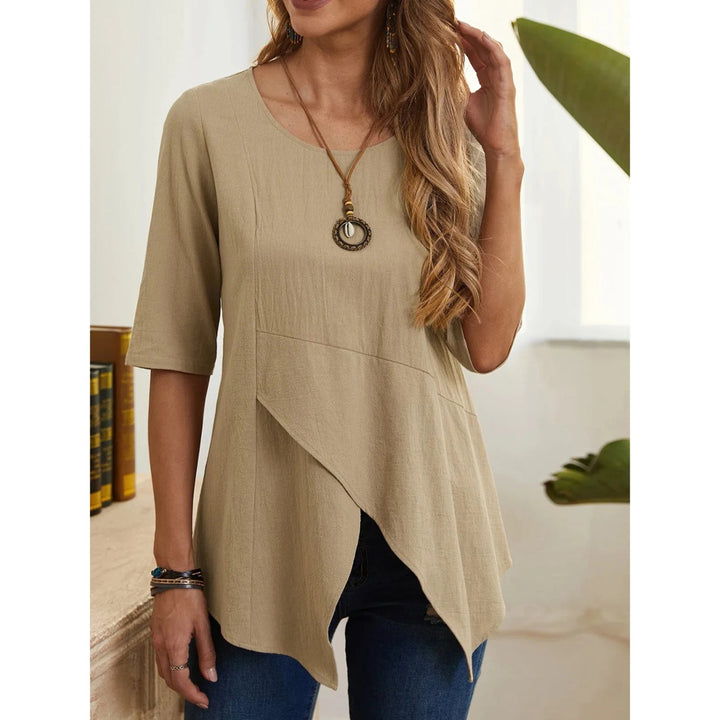 Aurora - Dames Blouse - O-hals voor een Casual en Modieuze Look