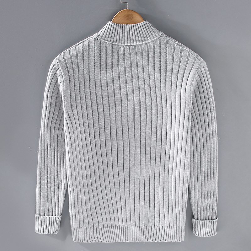Émile | Handgemaakte ademende katoenen herfst cardigan voor heren met elegante afwerking en moderne pasvorm