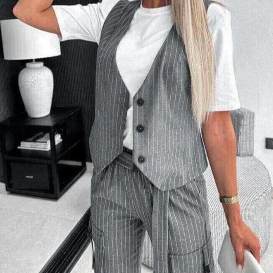Fay - Dames Stijlvolle Set - Elegante Tweedelige Outfit
