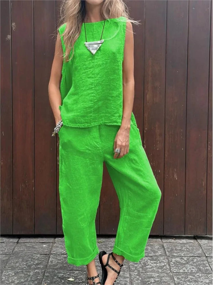 Yasmin - Dames Tweedelige Set - Comfortabele en Modieuze Combinatie