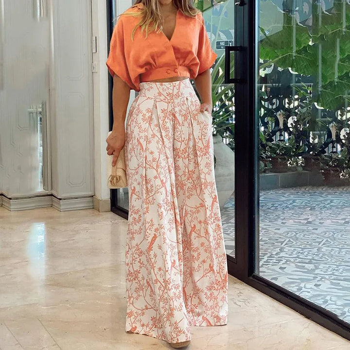 Renée - Dames Zomerset - Frisse en Modieuze Tweedelige Outfit voor Zonnige Dagen