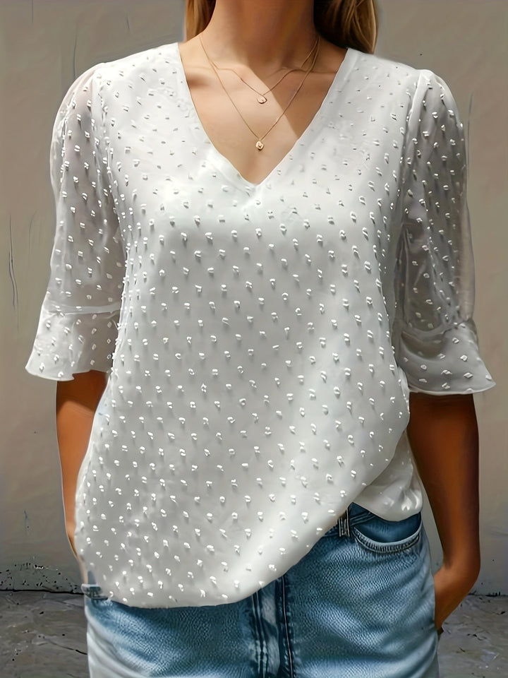 Nina - Dames Blouse - Losse Pasvorm van Chiffon