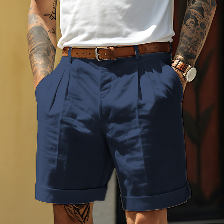 Heren korte broek linnen-katoen – Elegante en ademende shorts voor warme dagen
