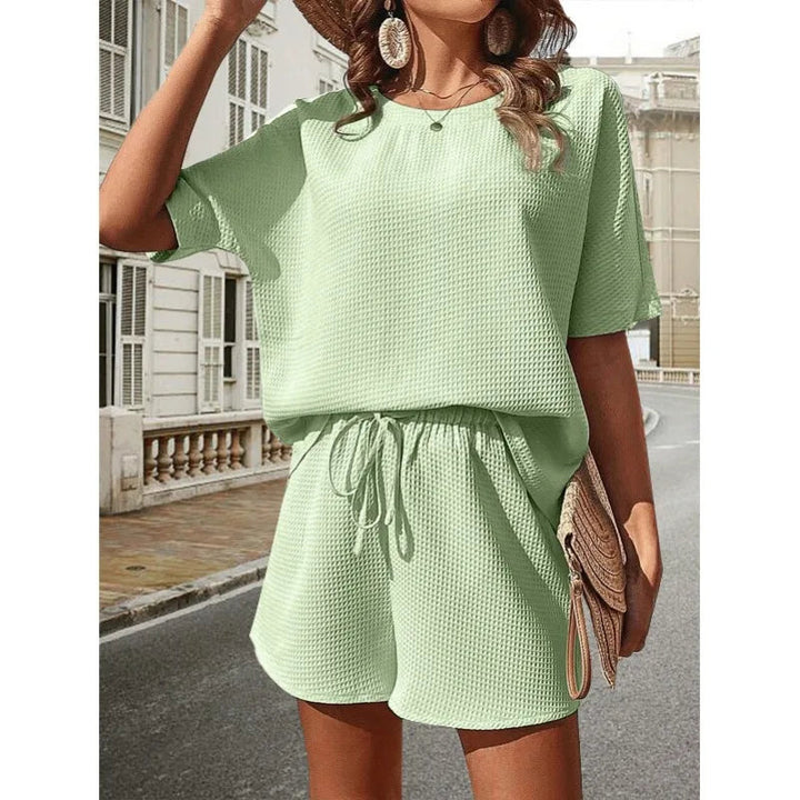 Celeste - Dames Losvallende Top en Shorts Set - Casual en Comfortabele Zomerse Combinatie