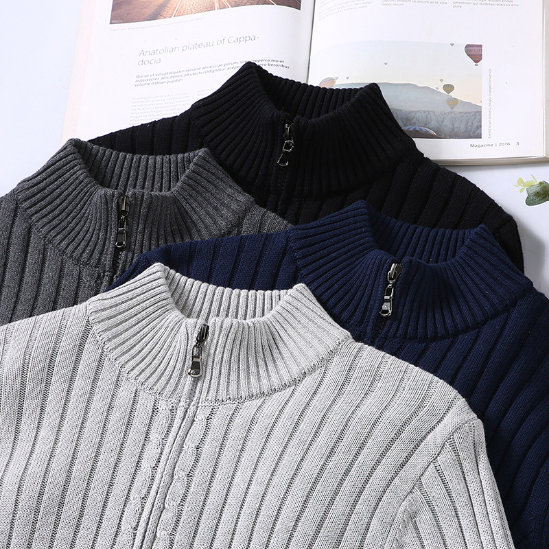 Émile | Handgemaakte ademende katoenen herfst cardigan voor heren met elegante afwerking en moderne pasvorm
