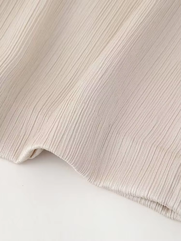 Anouk - Dames Beige Casual Losse Tweedelige Set - Comfortabel en Veelzijdig