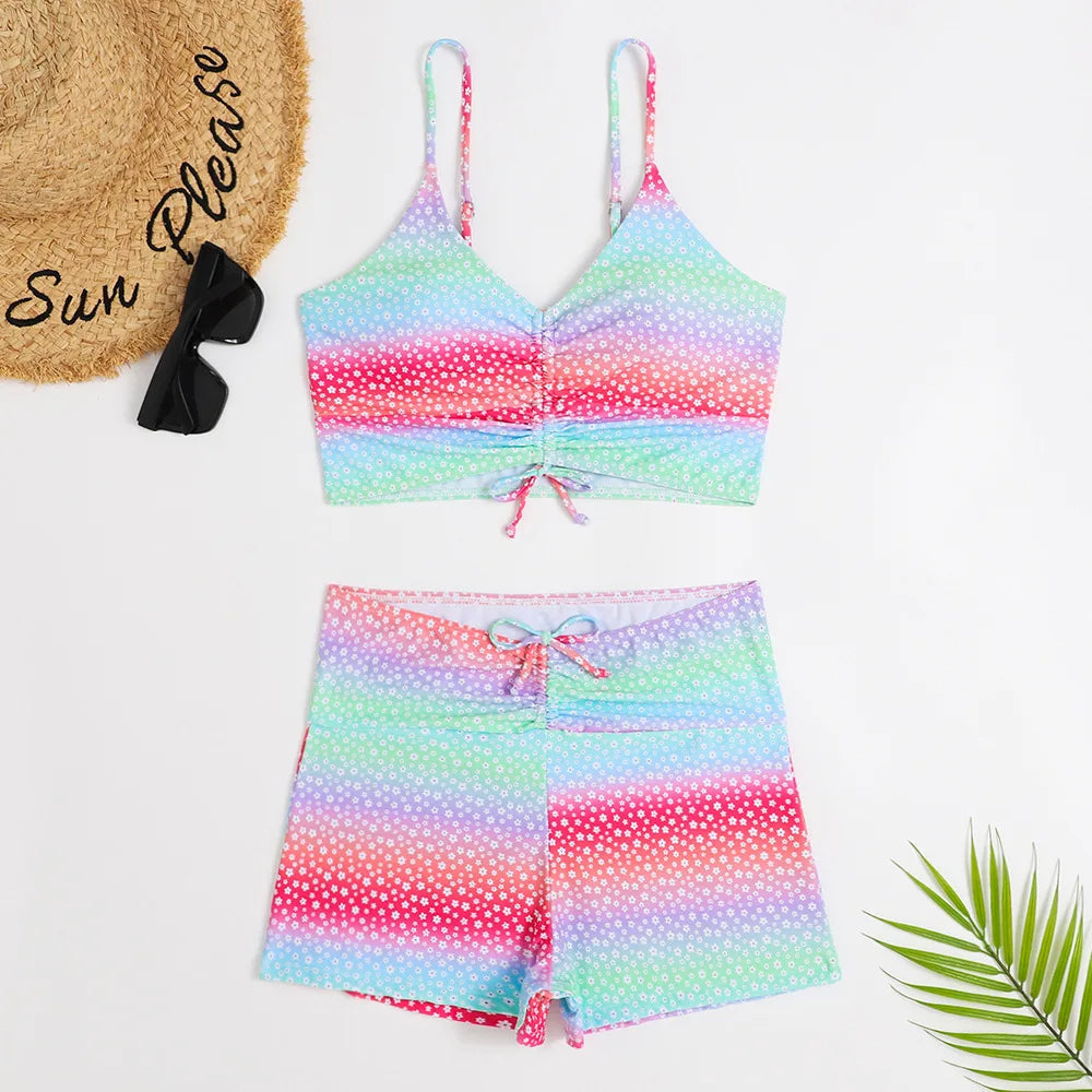 Bikiniset met hoge taille en bloemenprint – stijlvol en comfortabel voor elke zomerdag