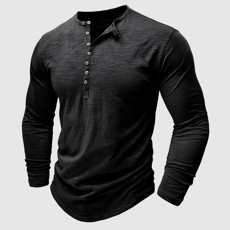 Leonard | Lichtgewicht ademend katoenen shirt voor heren met relaxed fit