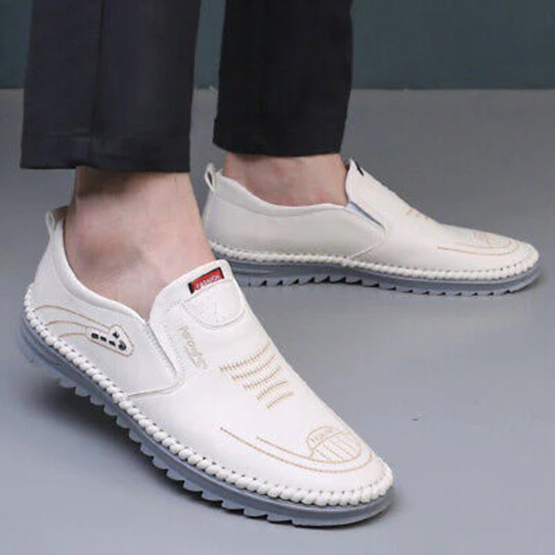 Amerigo | Ademend lichtgewicht PU herfstloafers voor heren met flexibele pasvorm
