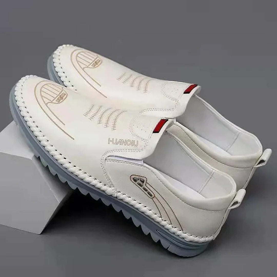Amerigo | Ademend lichtgewicht PU herfstloafers voor heren met flexibele pasvorm