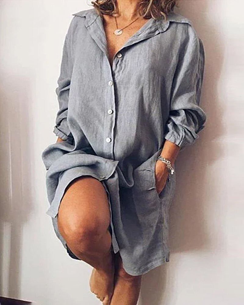 Nienke - Dames Midi-jurk - Losvallend en comfortabel