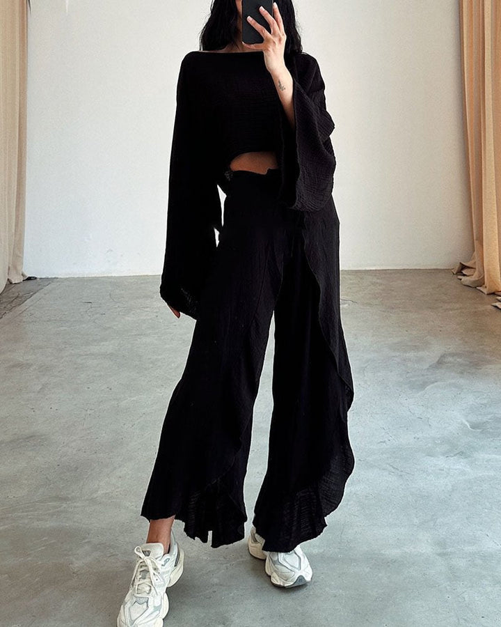 Fenna - Dames Elegante Top en Broek Set - Chic en Comfortabel