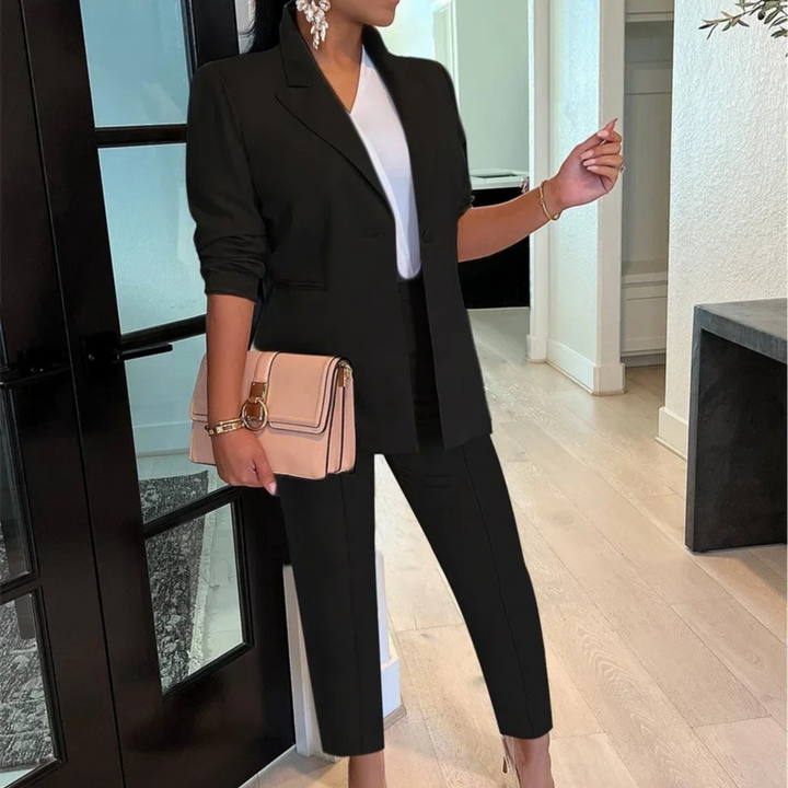 Nora - Dames Blazerset - Stijlvolle en Professionele Tweedelige Outfit