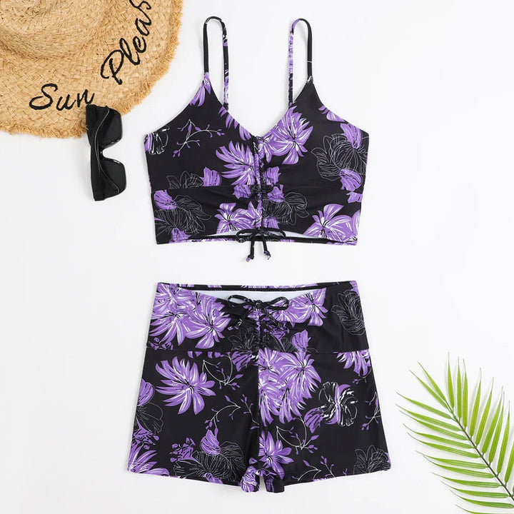 Bikiniset met hoge taille en bloemenprint – stijlvol en comfortabel voor elke zomerdag