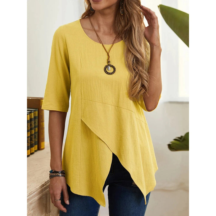 Aurora - Dames Blouse - O-hals voor een Casual en Modieuze Look