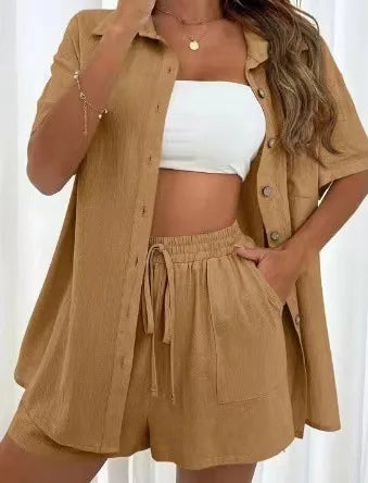 Elena - Dames Stijlvolle Zomerse Kledingset - Elegante en Luchtige Outfit
