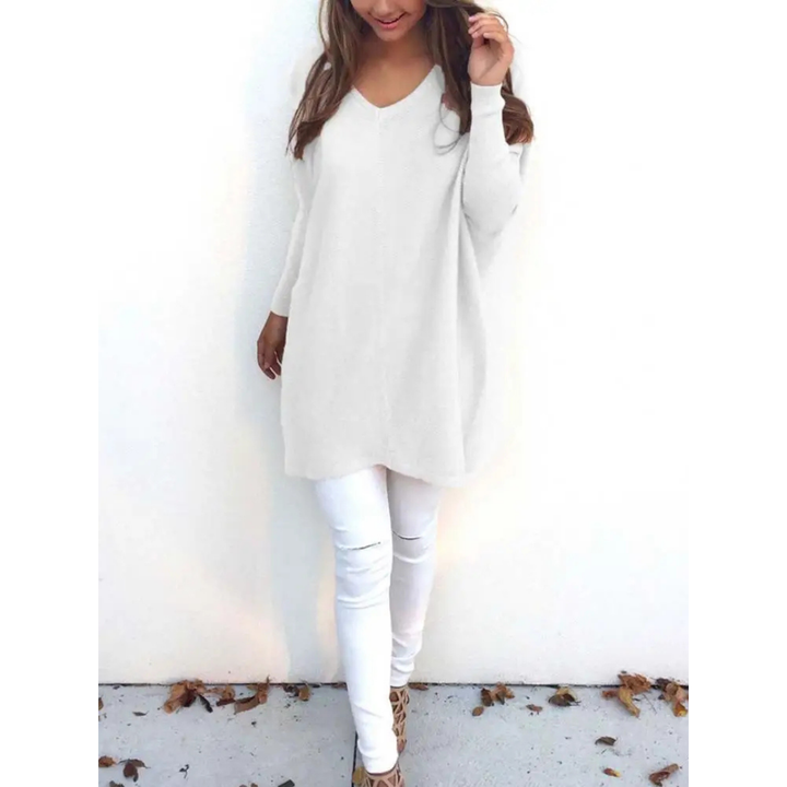 Daan | Oversized V-hals trui voor dames