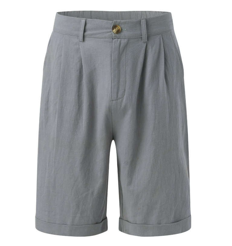 Heren korte broek linnen-katoen – Elegante en ademende shorts voor warme dagen