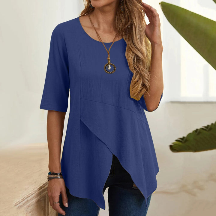 Aurora - Dames Blouse - O-hals voor een Casual en Modieuze Look
