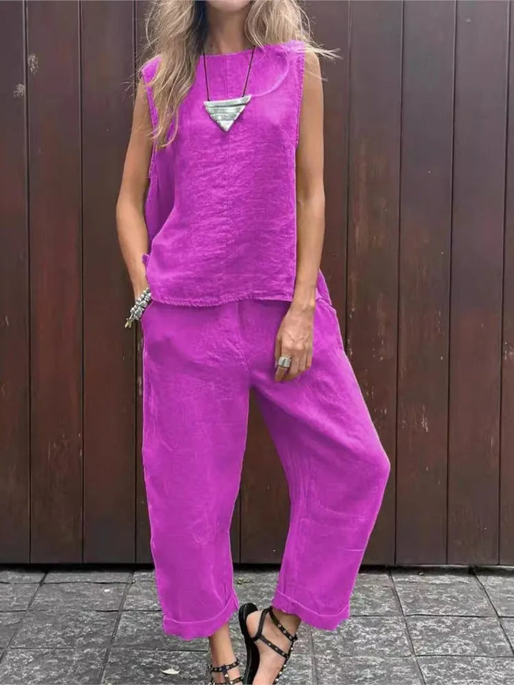 Yasmin - Dames Tweedelige Set - Comfortabele en Modieuze Combinatie